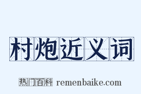 村炮近义词是什么意思的图片